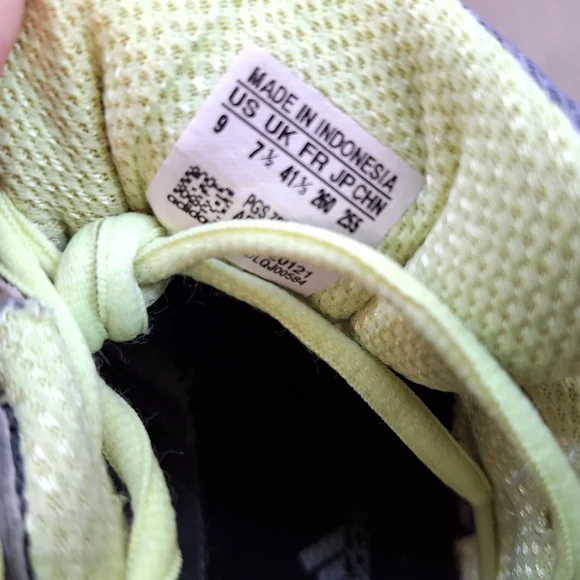 Adidas women's grey and lime running shoes - size 9 - Picture 8 of 9